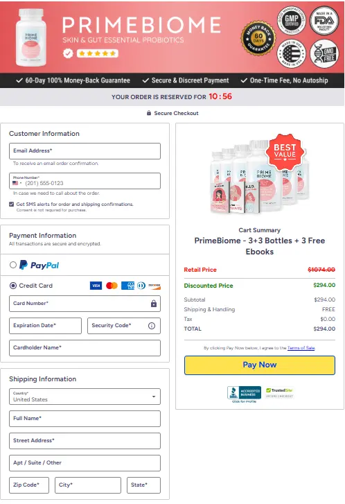 PrimeBiome Secure Order